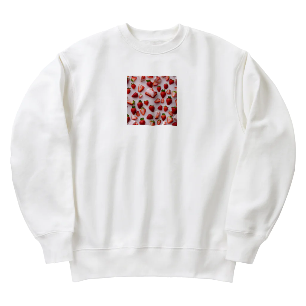 ❤︎cute❤︎のイチゴ Heavyweight Crew Neck Sweatshirt