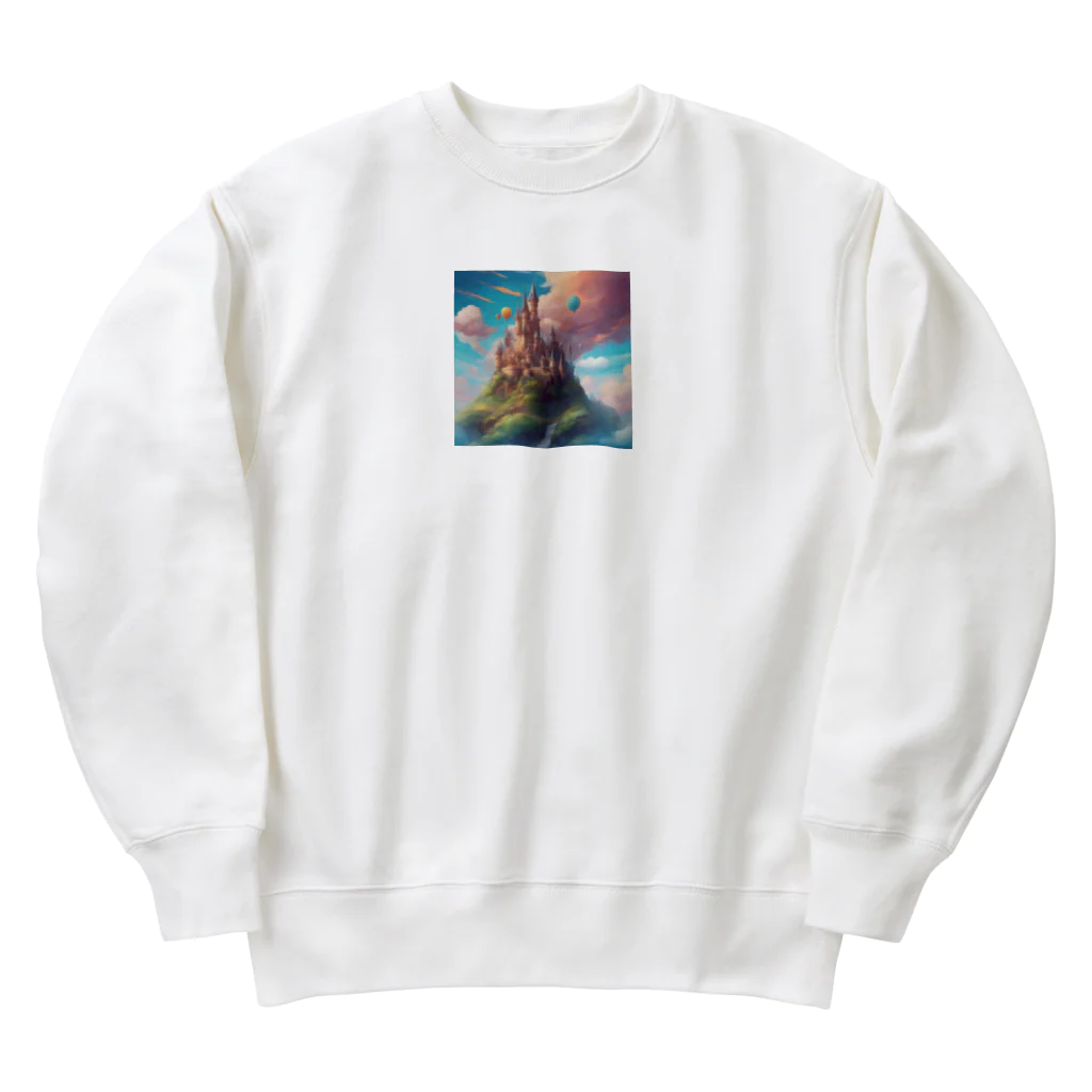 G7のショップの幻想の楽園  Fantasy Haven Castle Heavyweight Crew Neck Sweatshirt