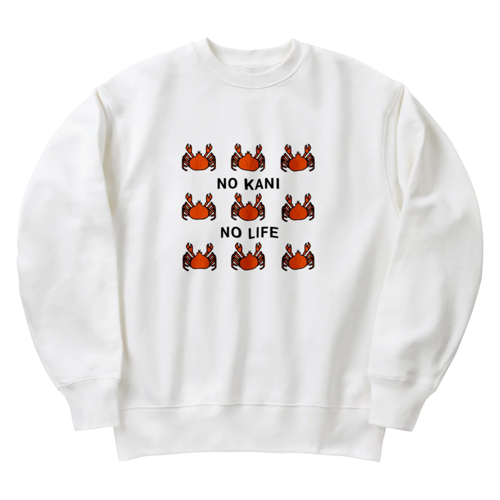 Mrs.Bean/ミセスビーンのNO KANI  NO LIFE Heavyweight Crew Neck Sweatshirt