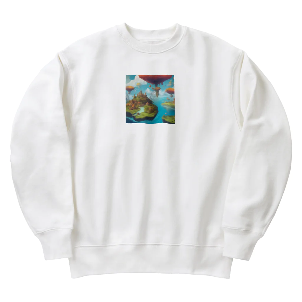 G7のショップの 幻想の浮遊アイランド コレクション（Fantastical Levitating Islands Collection） Heavyweight Crew Neck Sweatshirt