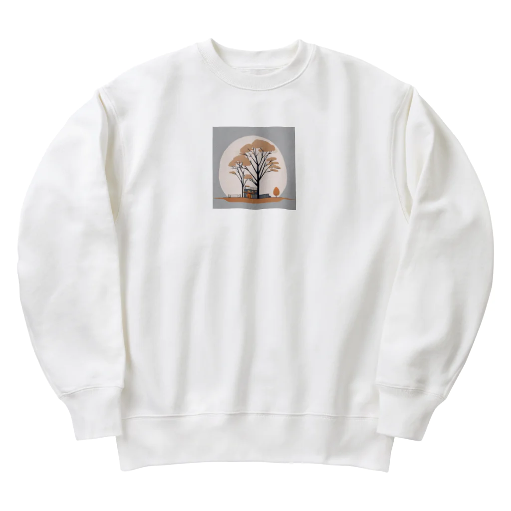 VOCALOID風な商品をのアニメ的な風景 Heavyweight Crew Neck Sweatshirt