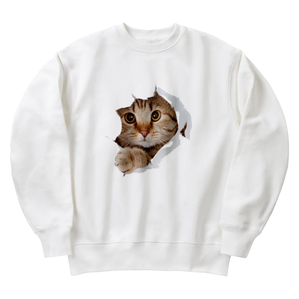 Ryo007の可愛い猫グッズ Heavyweight Crew Neck Sweatshirt