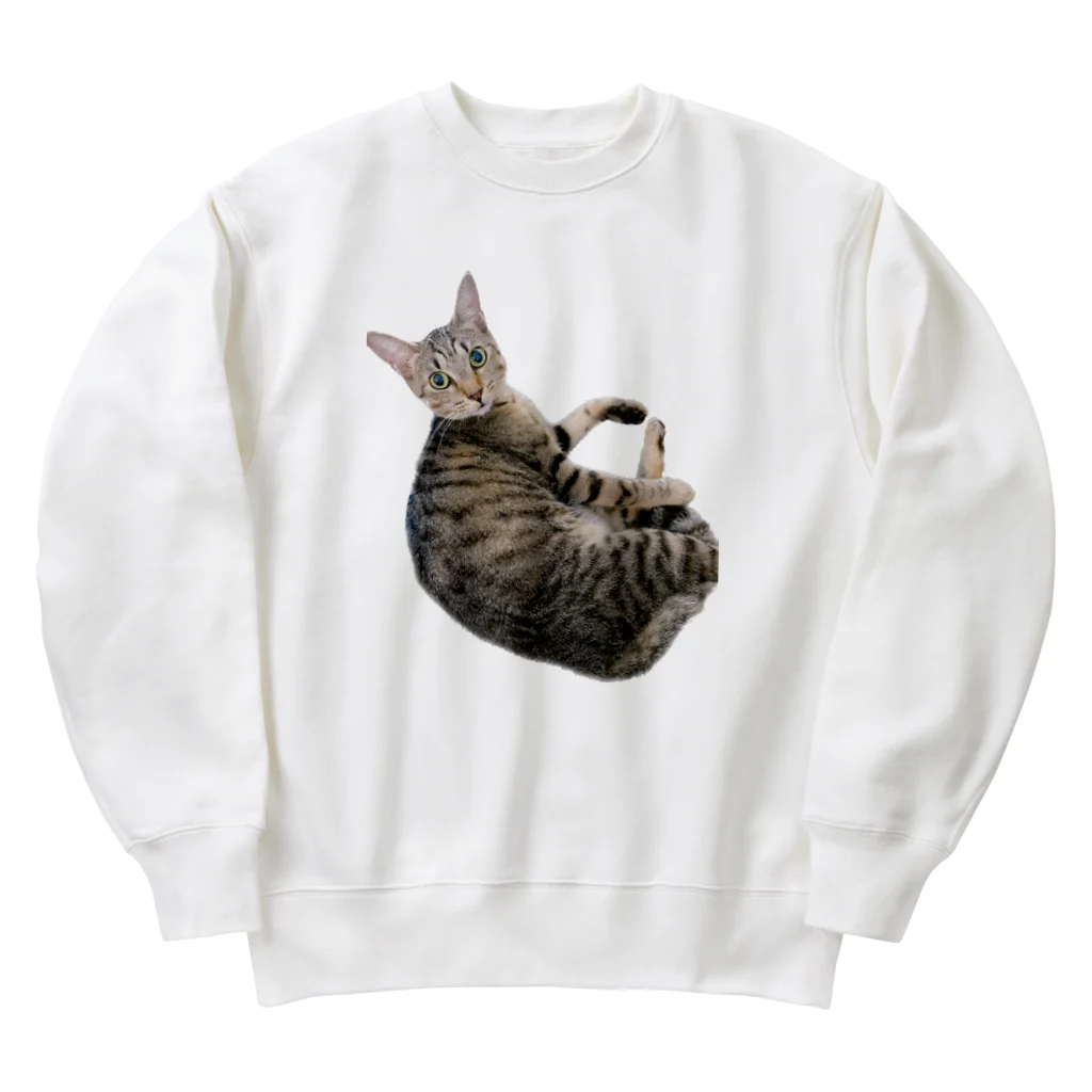 Emma y Linusのエマ　キジトラ　猫 Heavyweight Crew Neck Sweatshirt