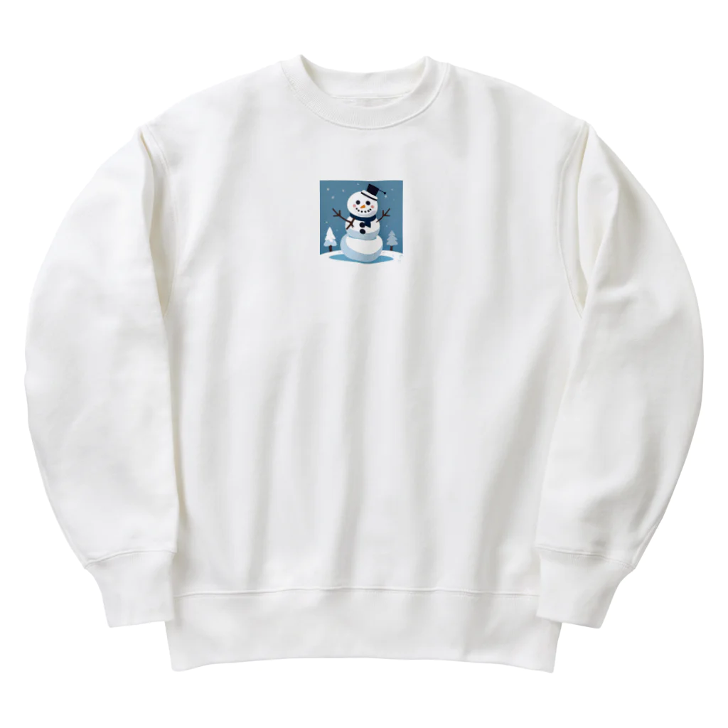 tomy1022のゆきだるまくん Heavyweight Crew Neck Sweatshirt