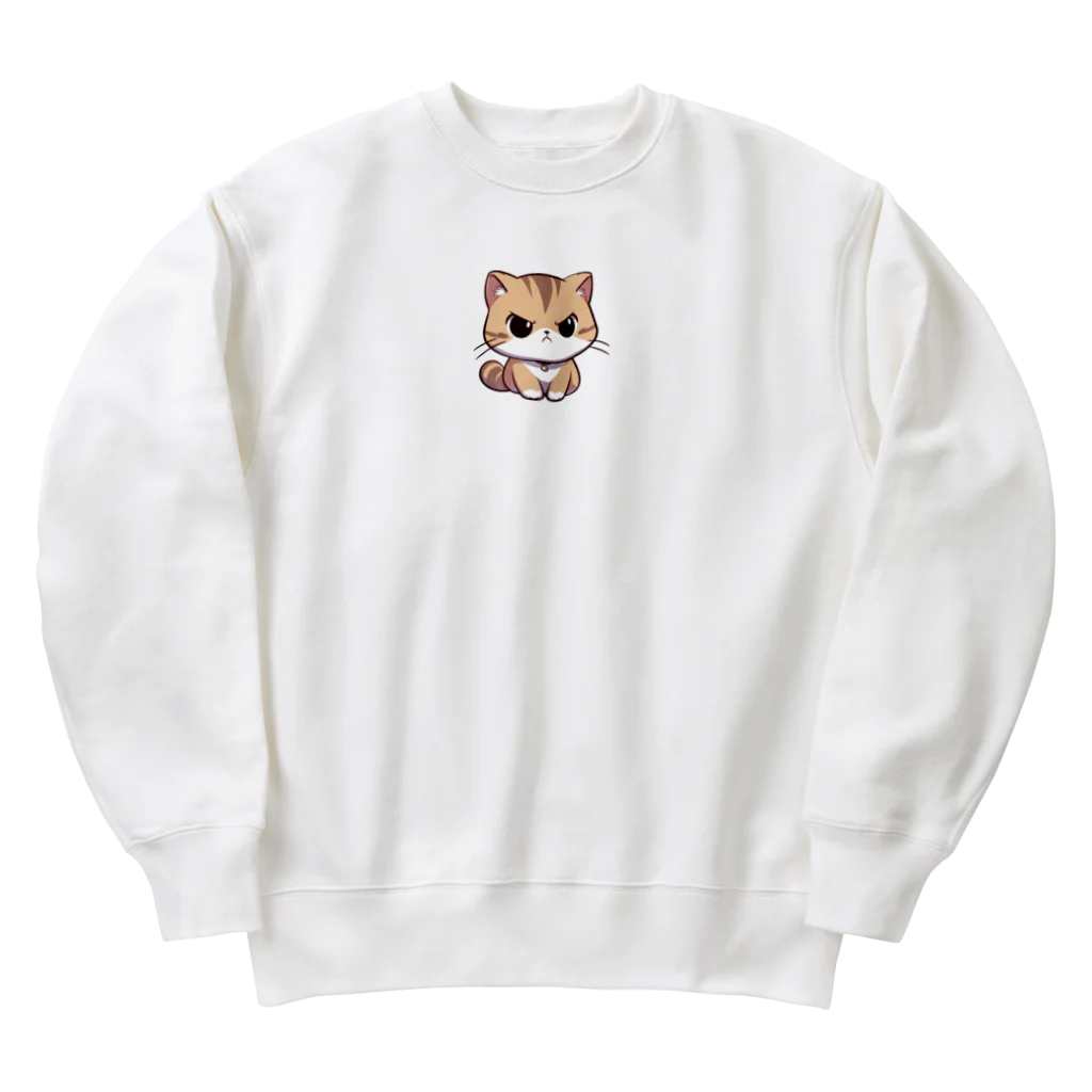 マッハSHOPのAI天風猫(怒1) Heavyweight Crew Neck Sweatshirt