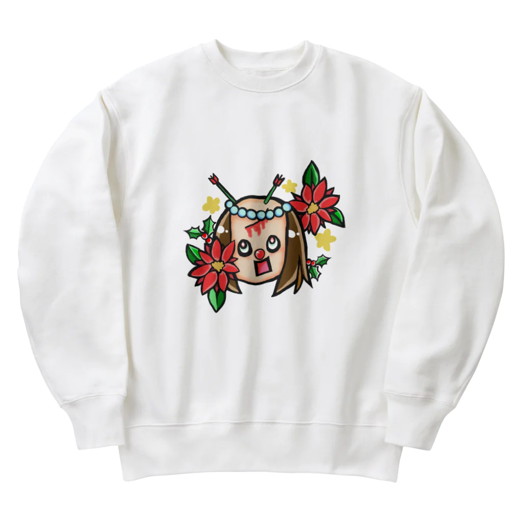 Shou3s-Storeのおちむしゃ Xmas ver Heavyweight Crew Neck Sweatshirt