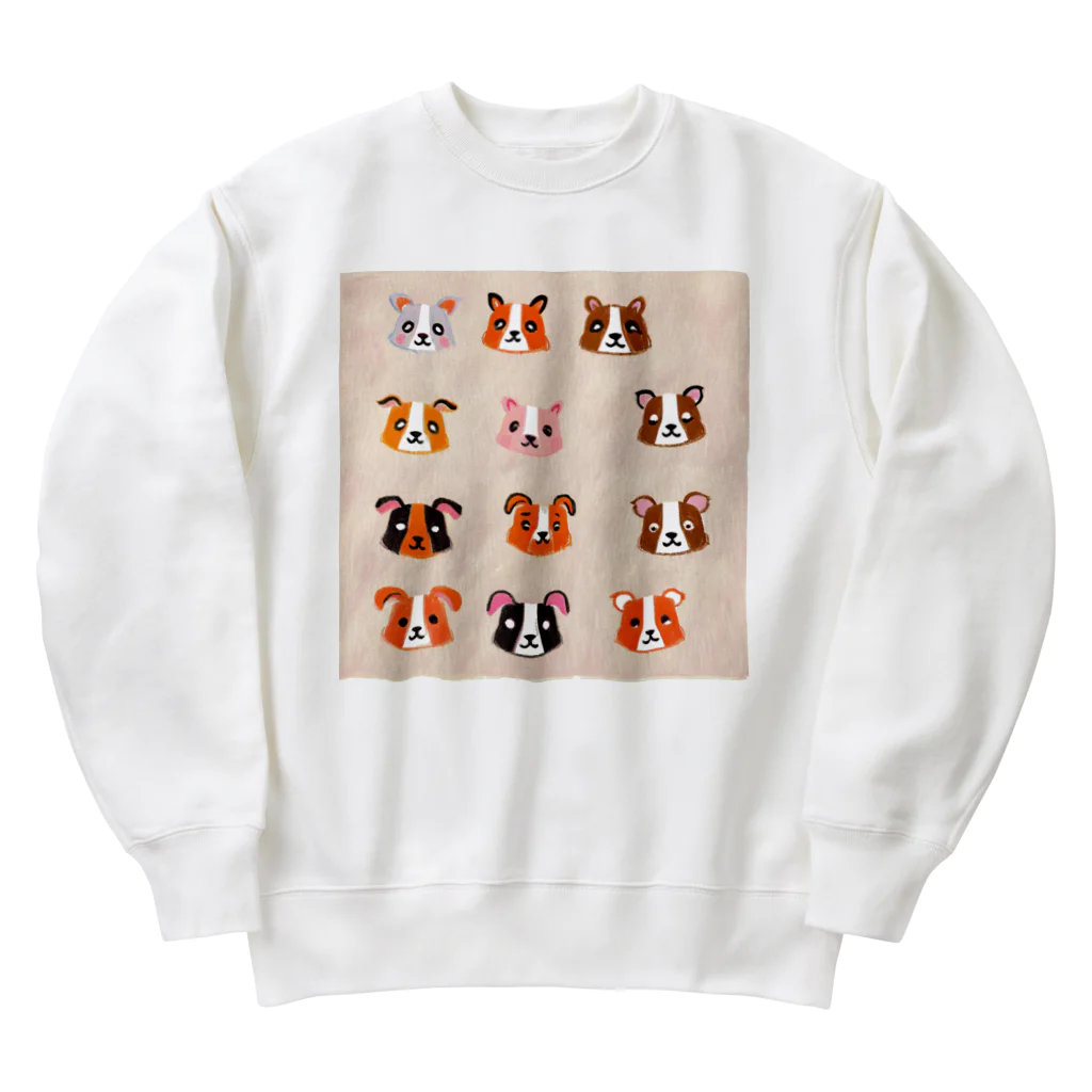 めんたいこのゆるいあにまるず Heavyweight Crew Neck Sweatshirt