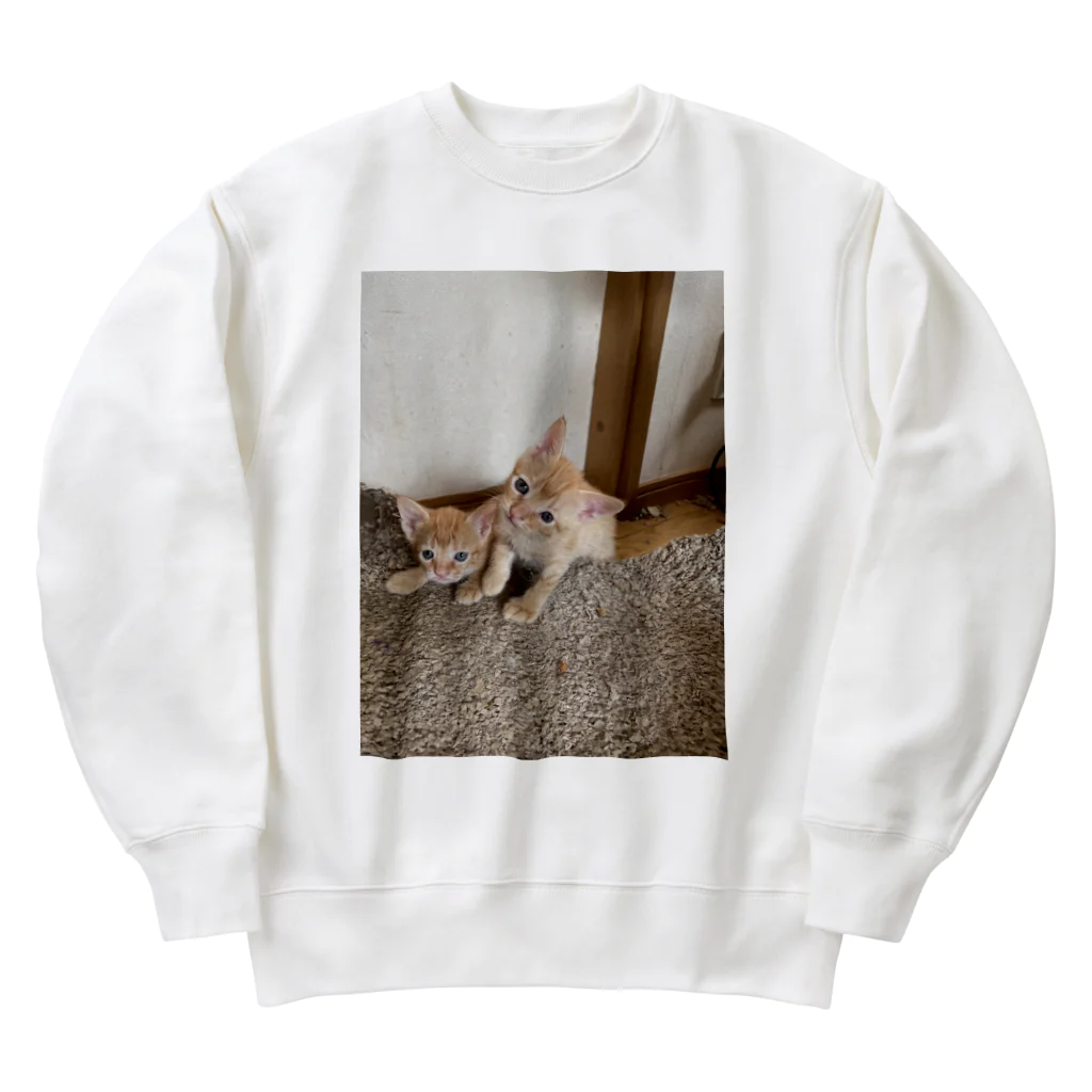 ANAROGUの可愛い猫 Heavyweight Crew Neck Sweatshirt