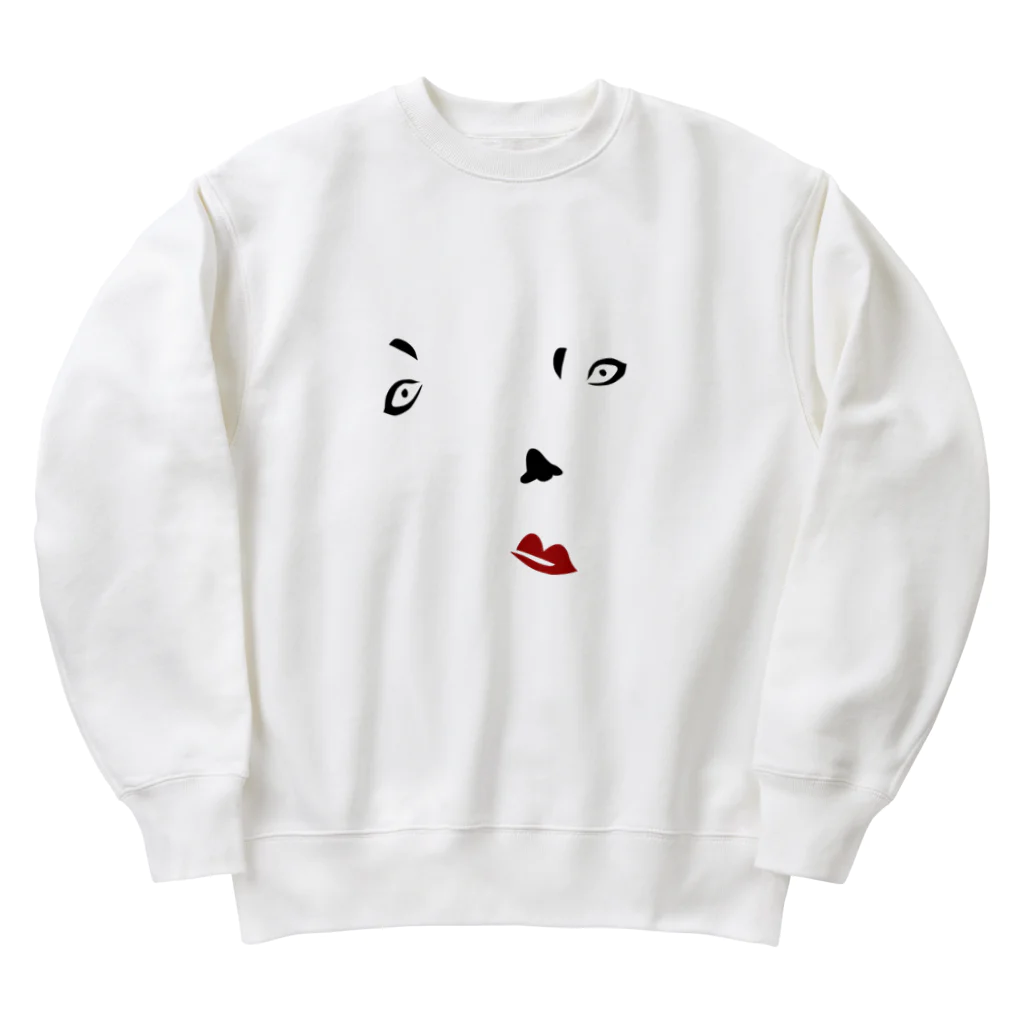 IHYLIの福笑い Heavyweight Crew Neck Sweatshirt