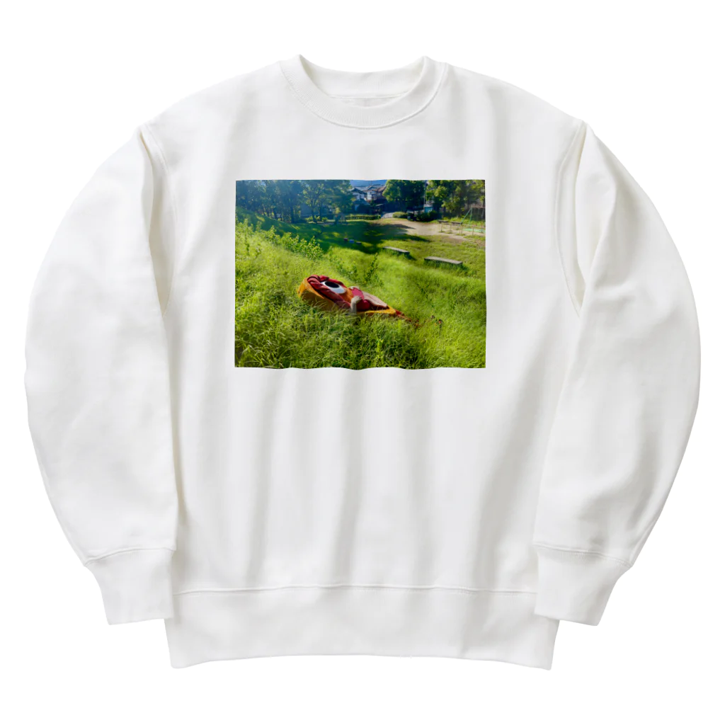 化けわらじ工房のおひるね化けわらじ Heavyweight Crew Neck Sweatshirt