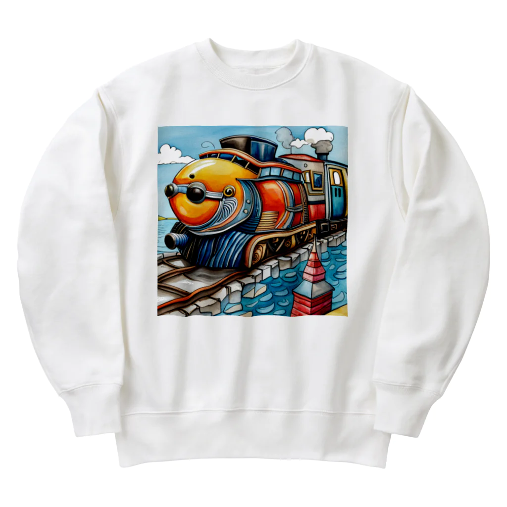 アニマルキャンバスのトレインフィッシュ Heavyweight Crew Neck Sweatshirt