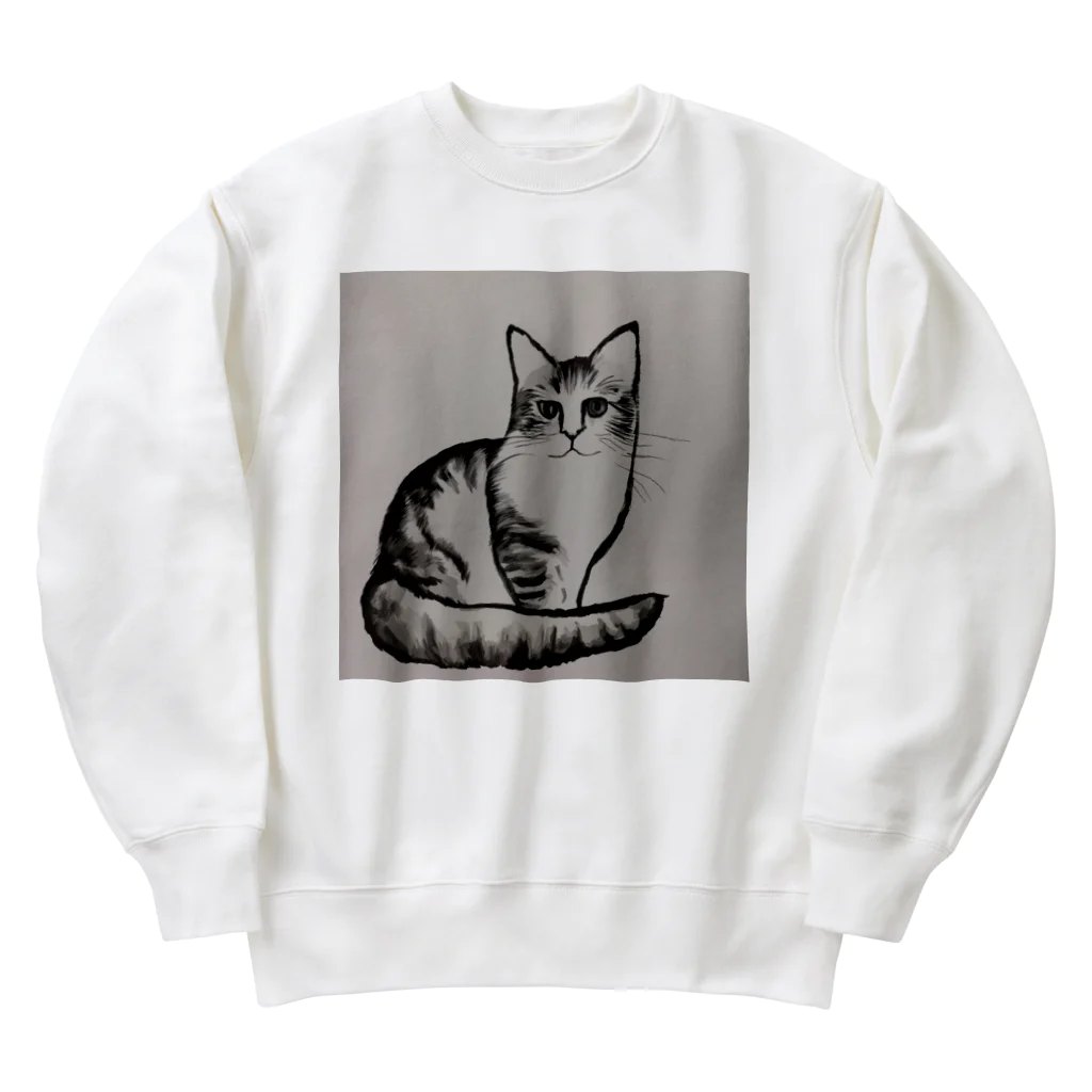 discwの猫ちゃん Heavyweight Crew Neck Sweatshirt