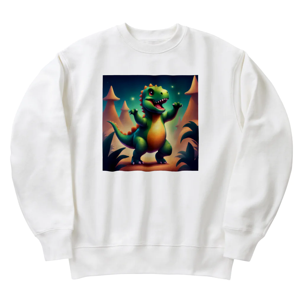 nvnの恐竜のダンス Heavyweight Crew Neck Sweatshirt