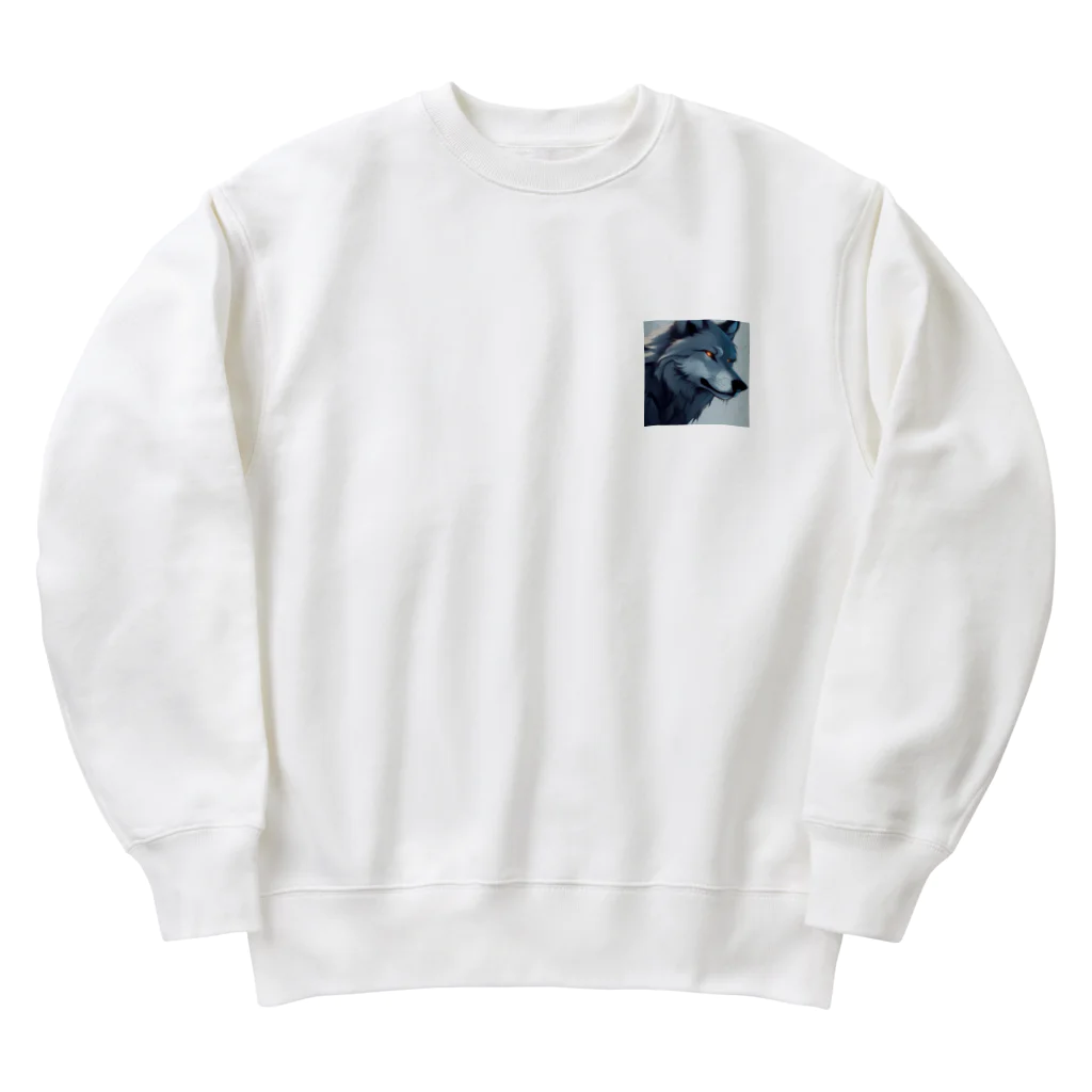 海坊主のグレイウルフ Heavyweight Crew Neck Sweatshirt