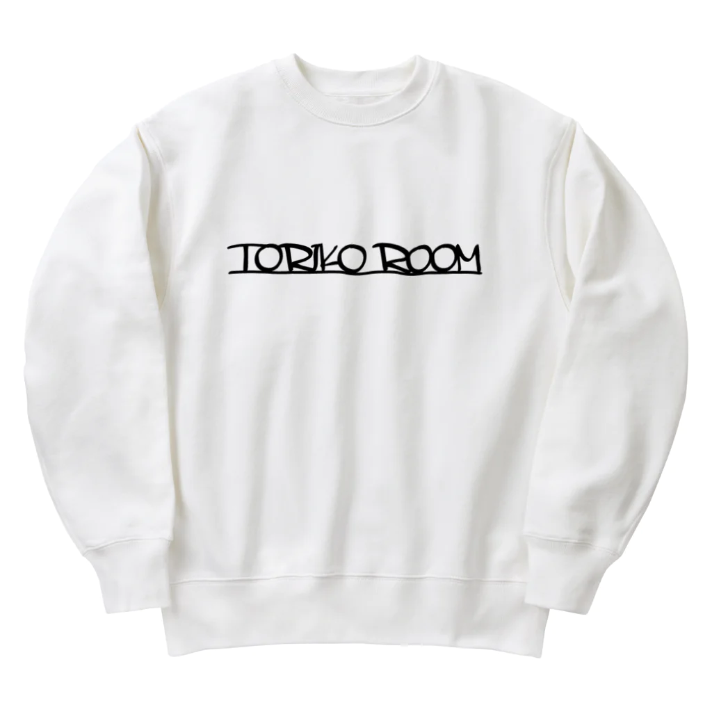 TORIKO ROOMの「TORIKO ROOM」ショップロゴアイテム フォントブラック Heavyweight Crew Neck Sweatshirt