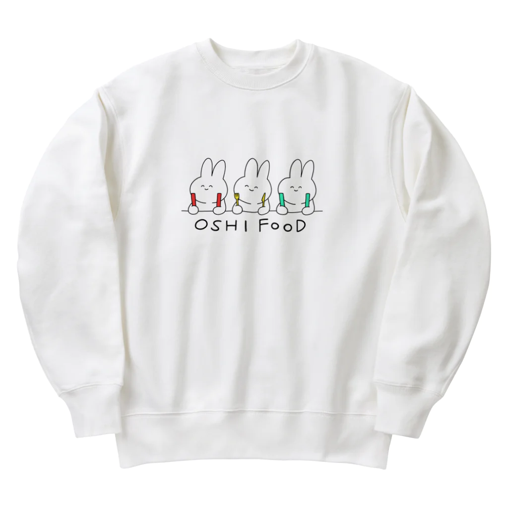 いぬビンゴのOSHI FOOD Heavyweight Crew Neck Sweatshirt