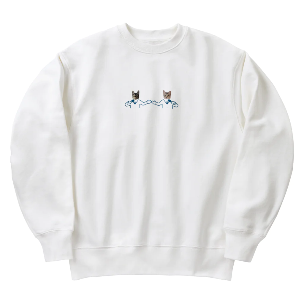 キジトラのポテとテト🍟のポテとテト Heavyweight Crew Neck Sweatshirt