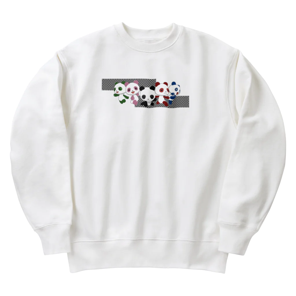 sora × 3D LEELEE Shopのスーパー戦隊（黒/七宝紋） Heavyweight Crew Neck Sweatshirt