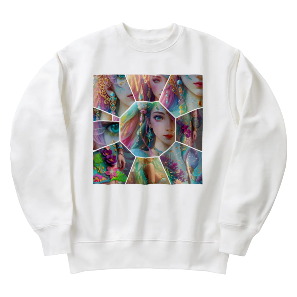 💖宇宙整体♪🌈♪こころからだチャンネル♪💖のcutie mermaid REINA WORLD Heavyweight Crew Neck Sweatshirt