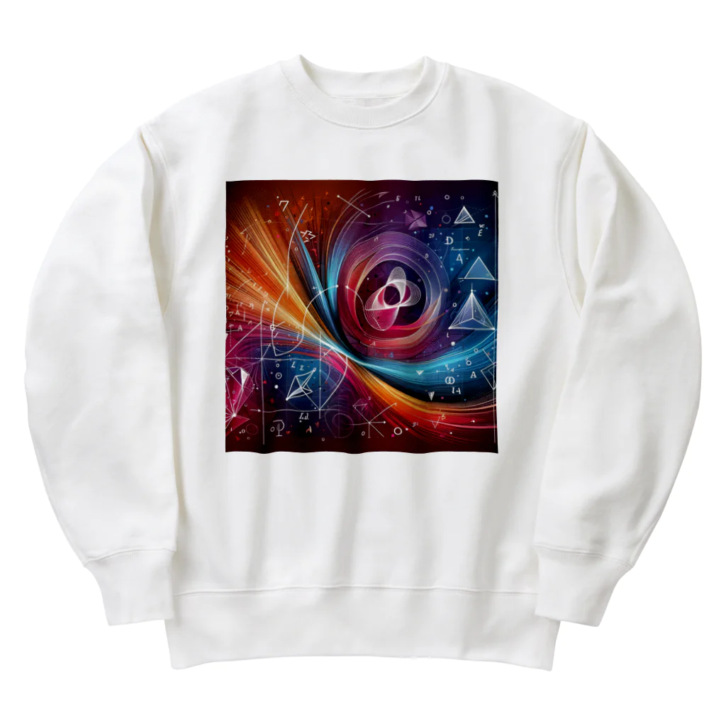 niko&PANDA shopのリーマン予想のイラスト Heavyweight Crew Neck Sweatshirt