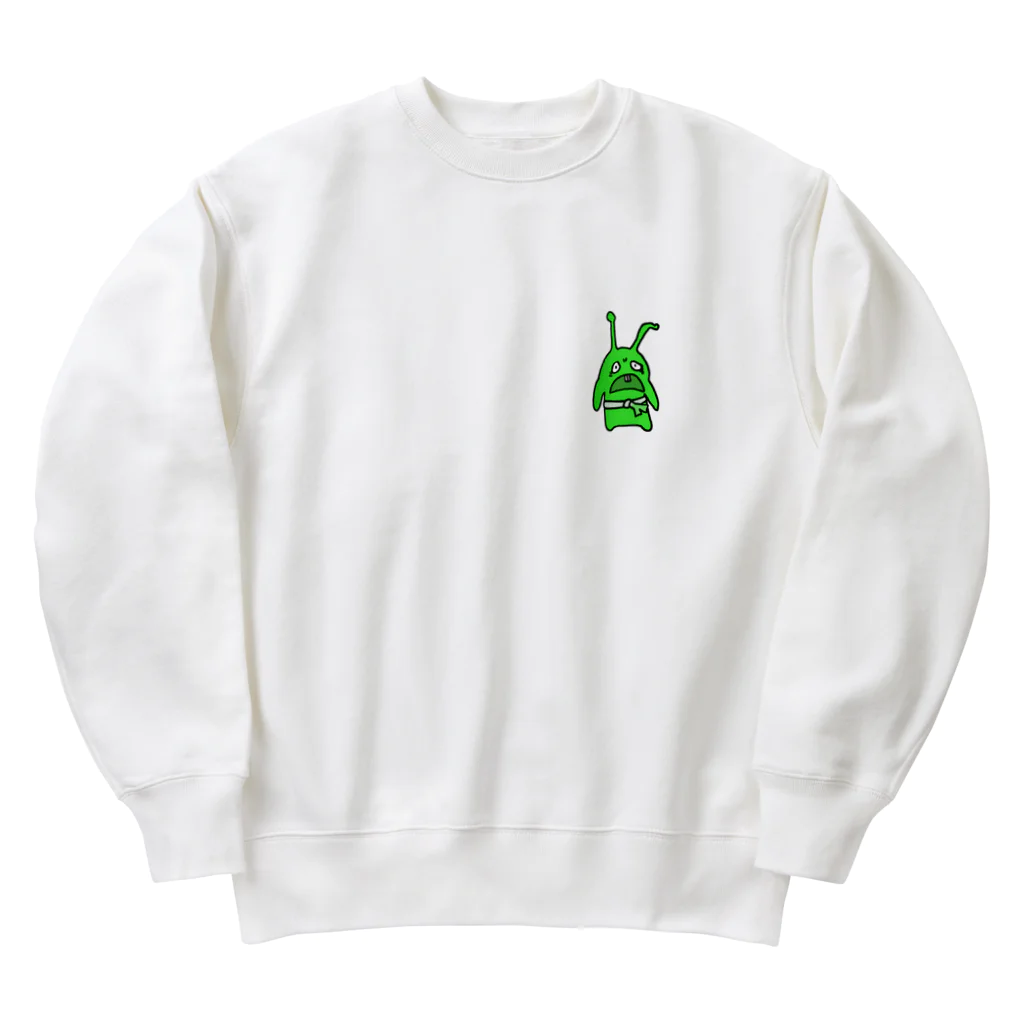 catherine_game_blのネギ巻いてる緑のキモいの Heavyweight Crew Neck Sweatshirt