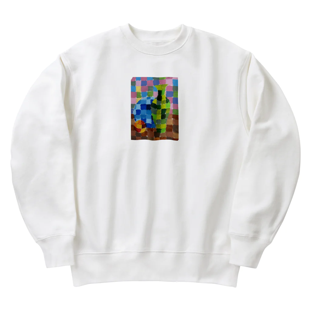 rituhouのカラフルグリッド・コレクション Heavyweight Crew Neck Sweatshirt