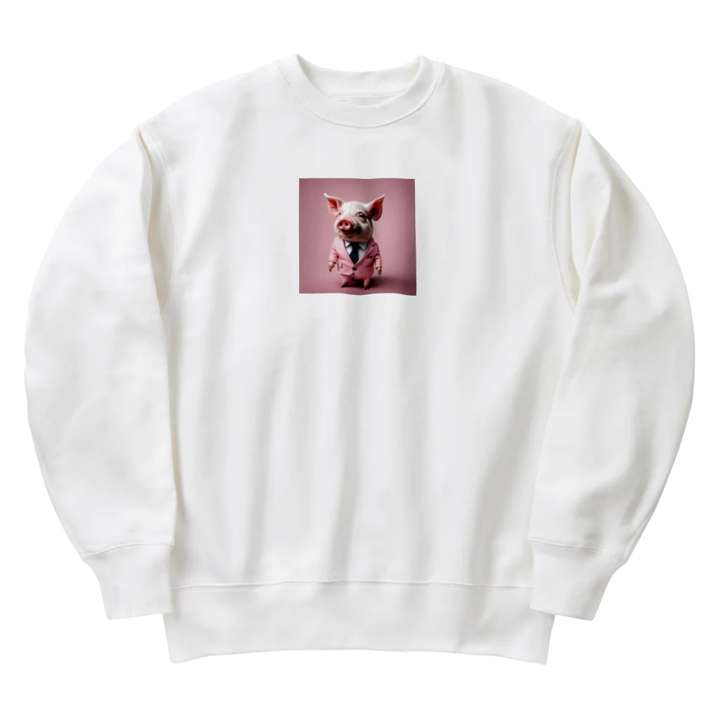 イケてる豚のイケてる𓃟⋆⋆ Heavyweight Crew Neck Sweatshirt