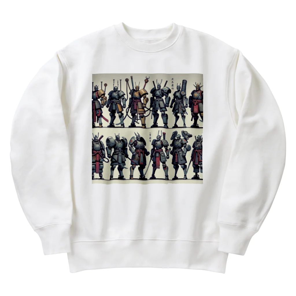 こまイヌ屋たちの十二神将ロボ２ Heavyweight Crew Neck Sweatshirt