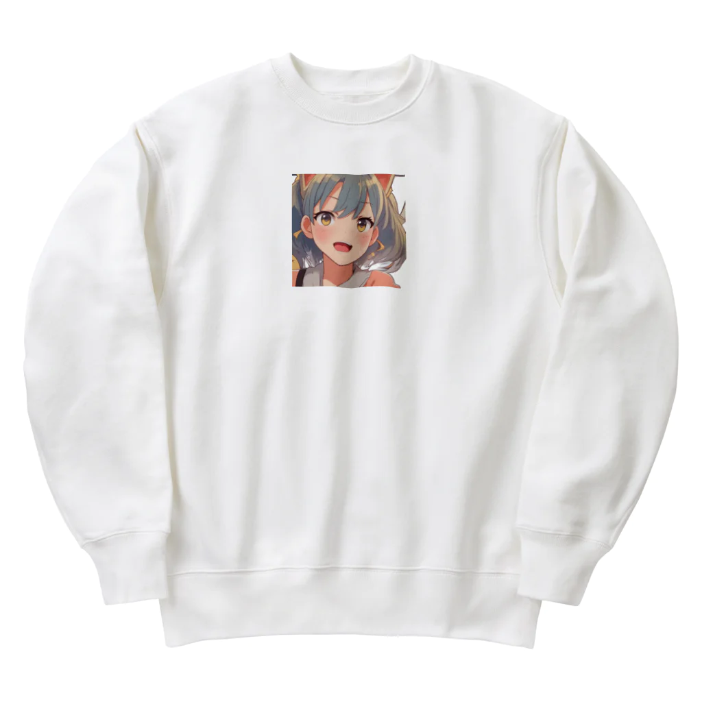 G7のショップの ねこみみの魅力、あなたと共に - ファンタジーグッズ Cat-Eared Beauty: Fantasy Goods to Charm Your Day Heavyweight Crew Neck Sweatshirt