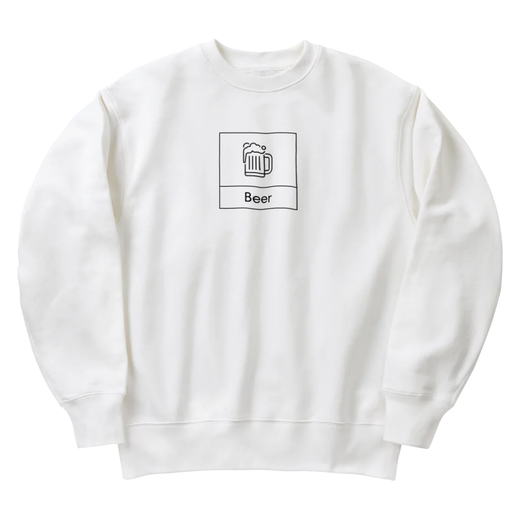 ミニマルくんの四角におさまるBeer Heavyweight Crew Neck Sweatshirt