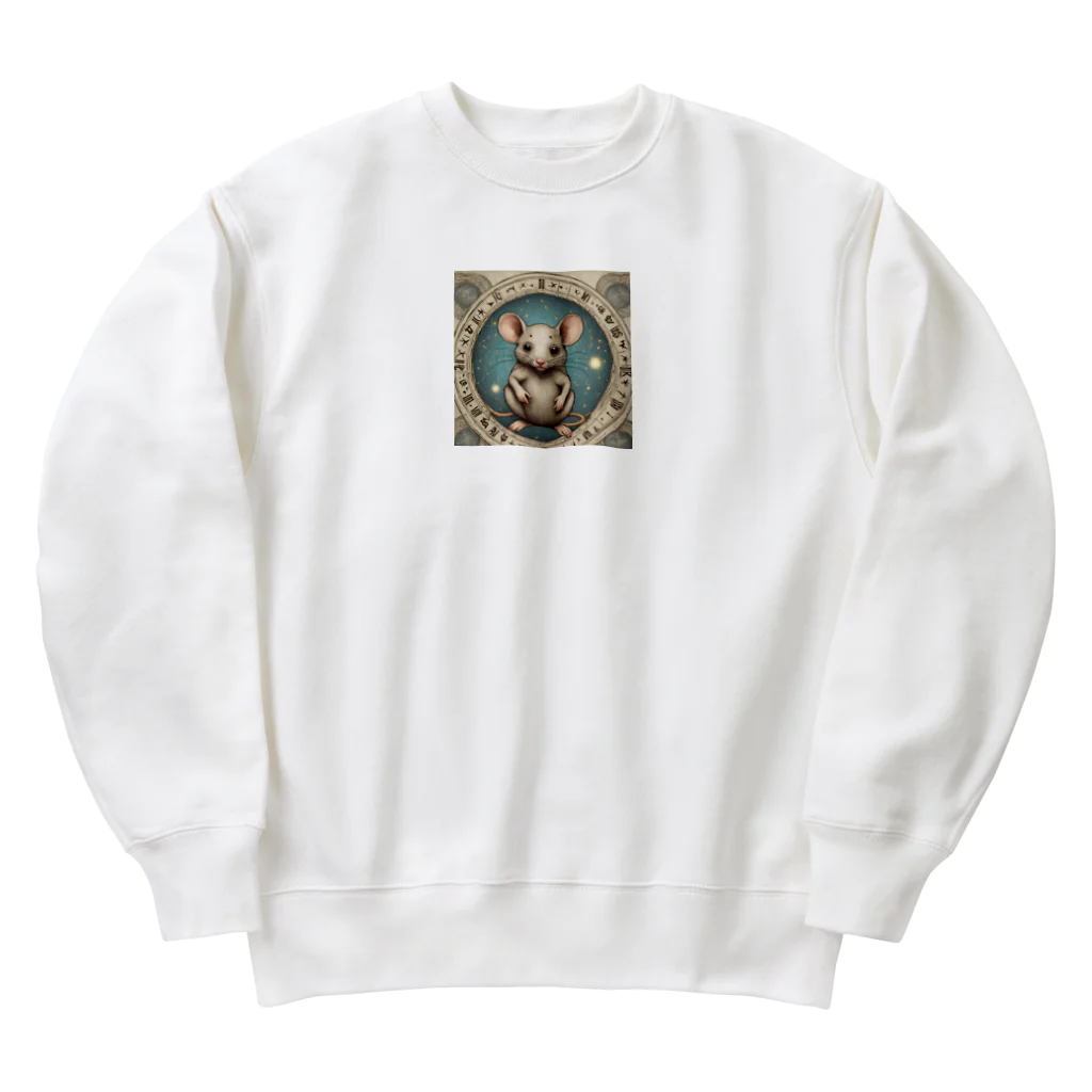 Yoshikoのクリエイトショップの１ばんのりのねずみくん Heavyweight Crew Neck Sweatshirt