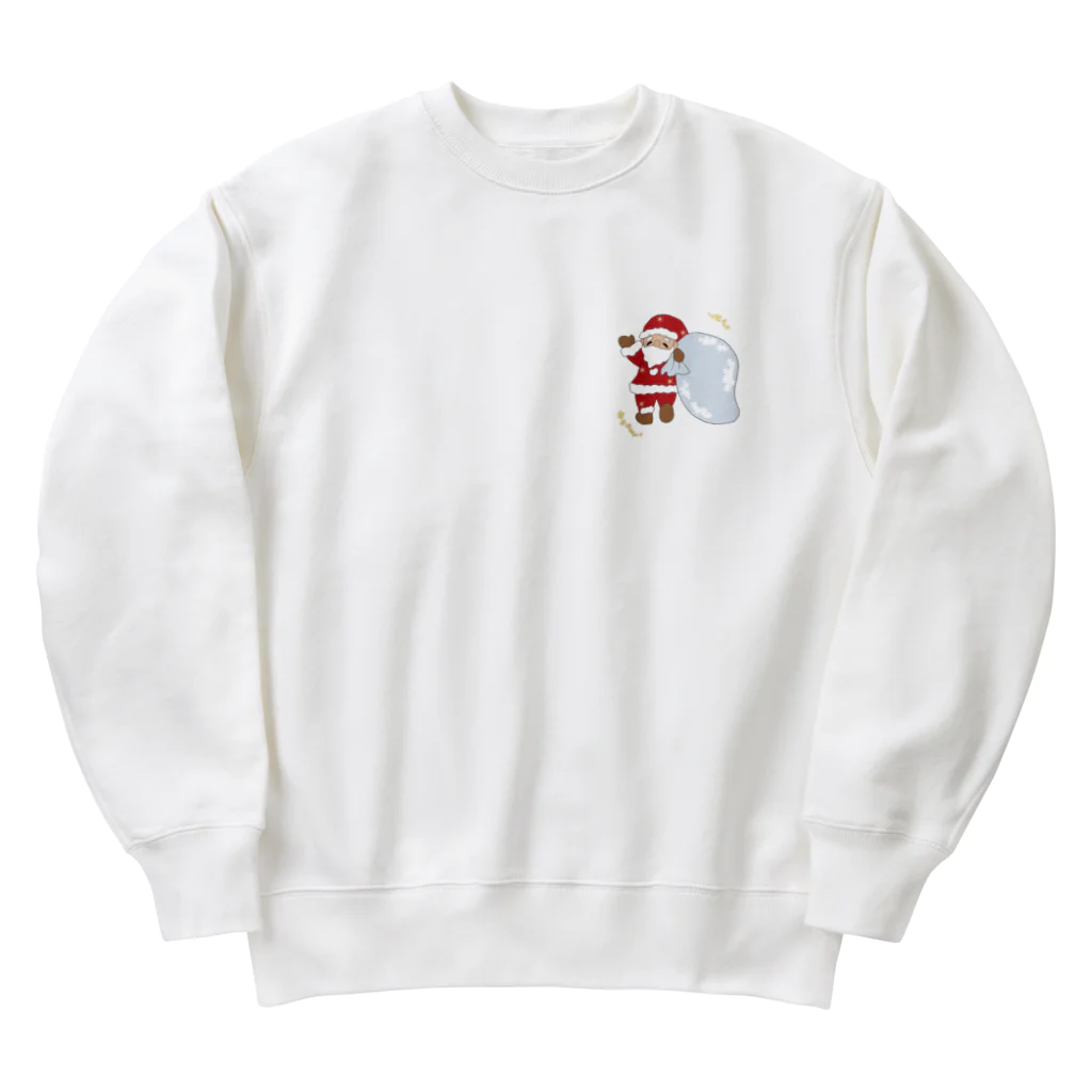 あんこのクリスマスサンタさん Heavyweight Crew Neck Sweatshirt