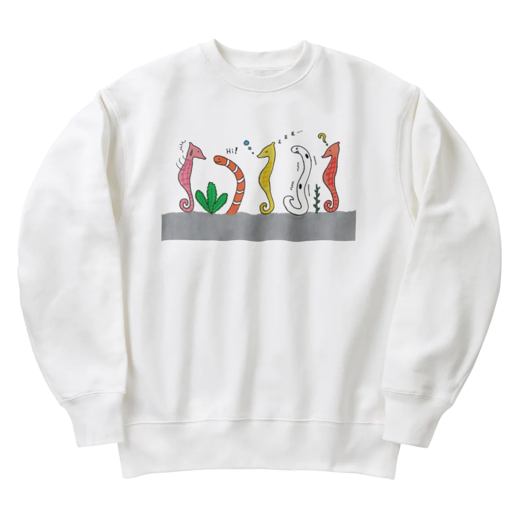 森図鑑の[森図鑑] 仲間に入れて（背景なし） Heavyweight Crew Neck Sweatshirt