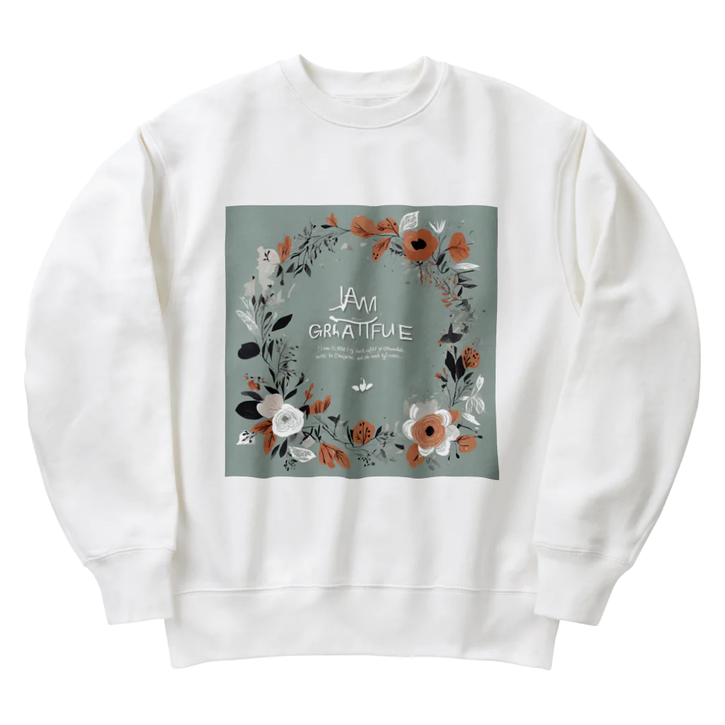 the blue seasonの豊かさの輪 Heavyweight Crew Neck Sweatshirt