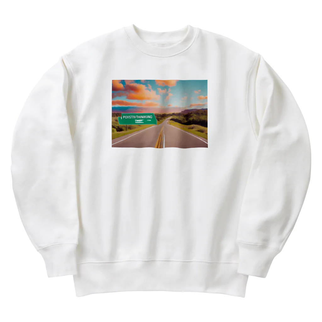 "Positive Thinking"のPositiveThinking Heavyweight Crew Neck Sweatshirt