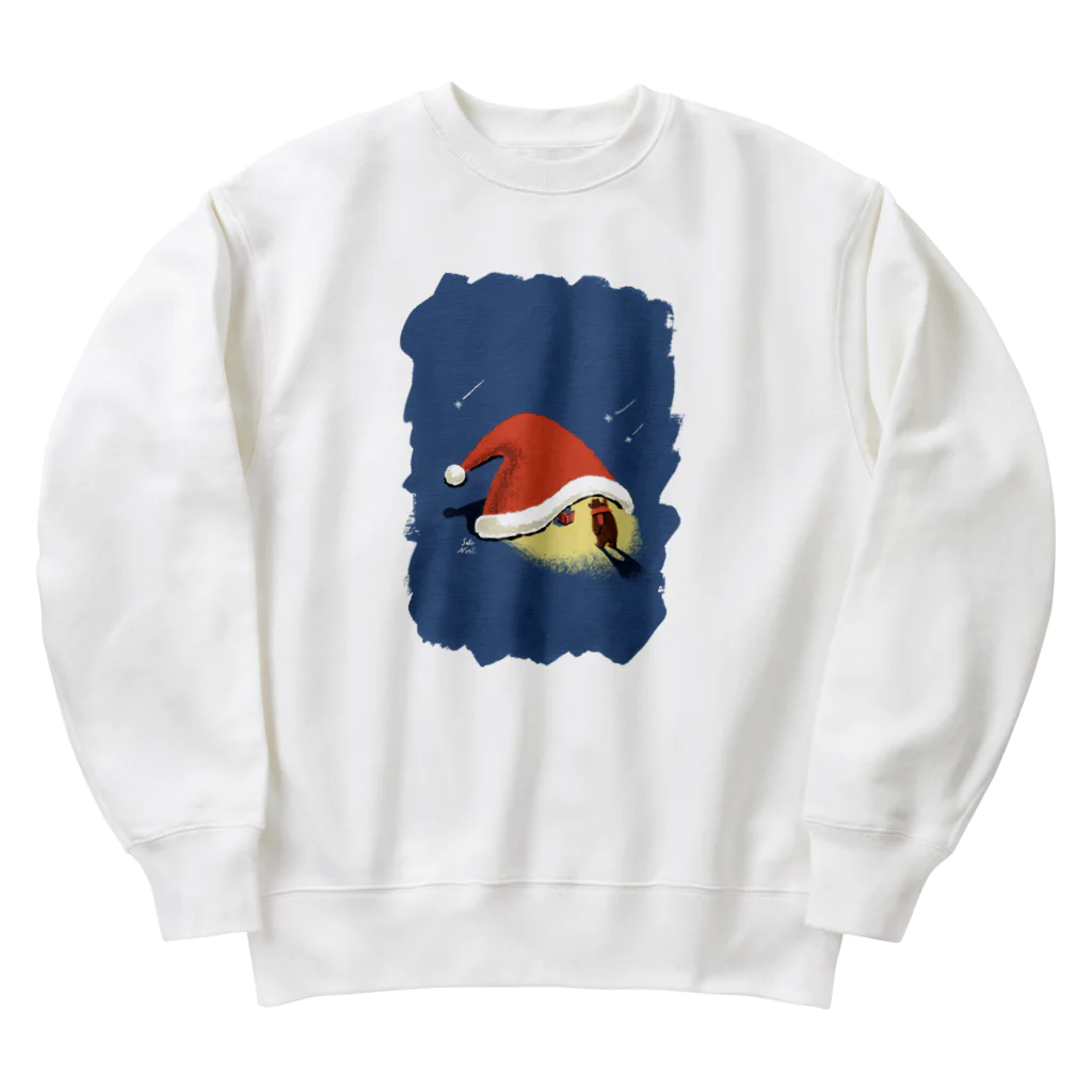 サトウノリコ*の帽子の中には……(塗り) Heavyweight Crew Neck Sweatshirt