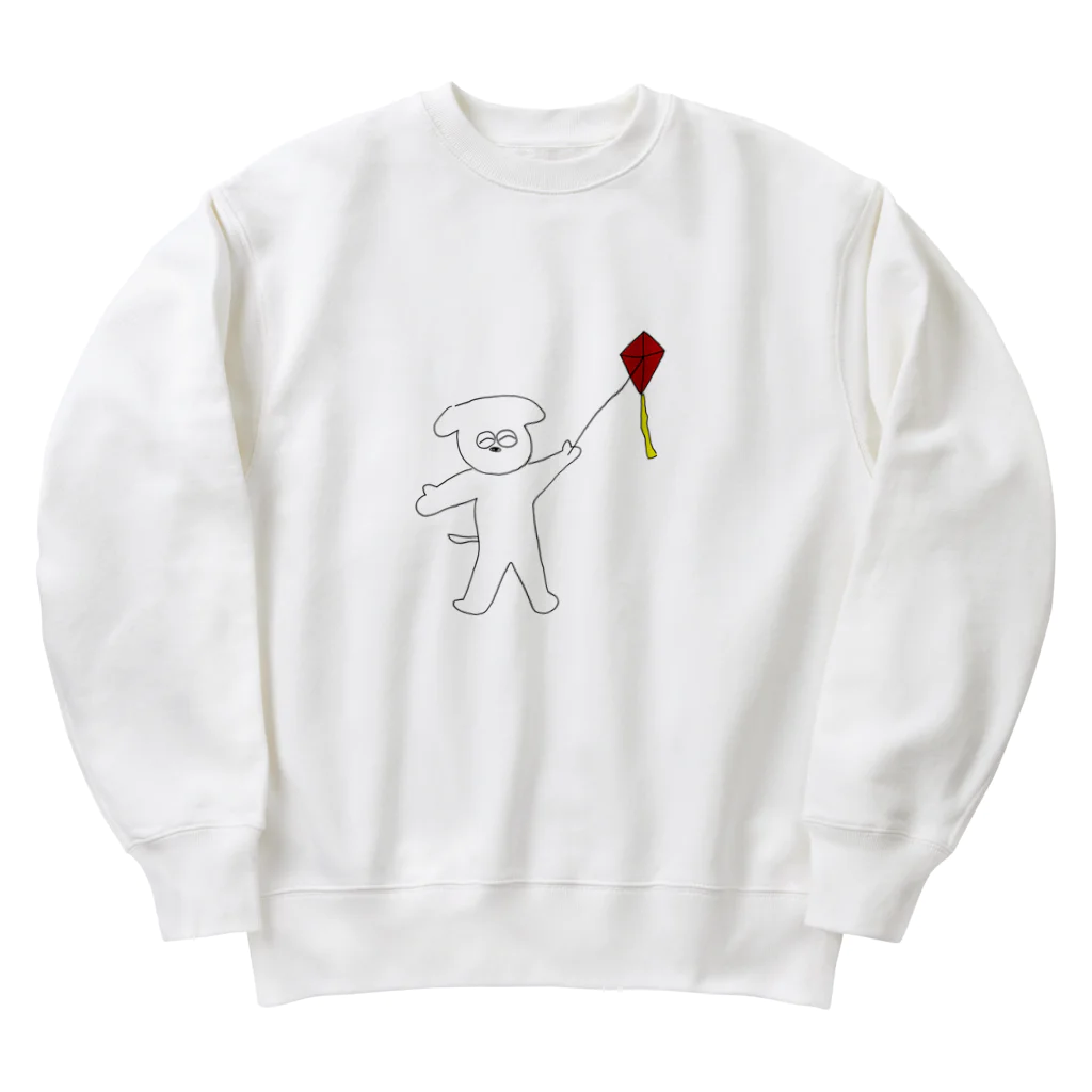 さときちの凧揚げスマイルドッグ Heavyweight Crew Neck Sweatshirt