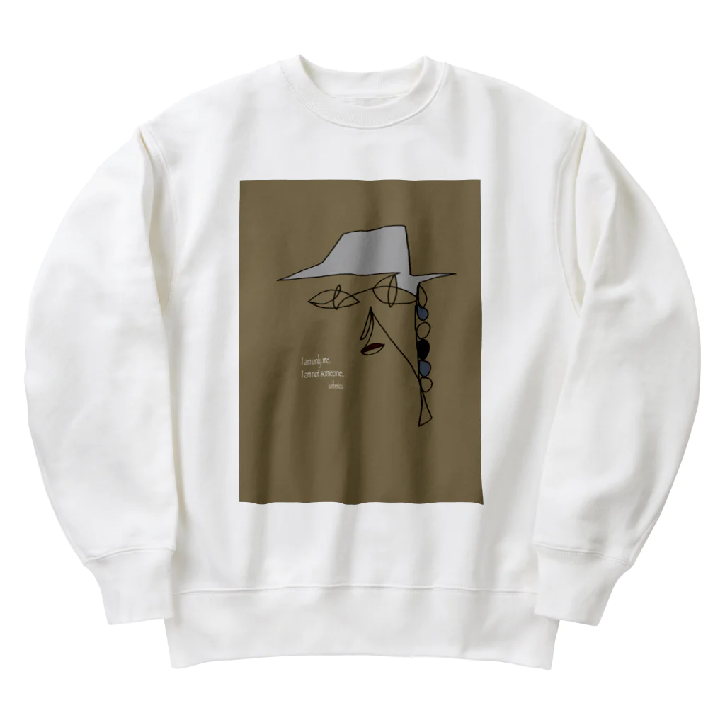 sorbericaの一筆書き三つ編みガール Heavyweight Crew Neck Sweatshirt