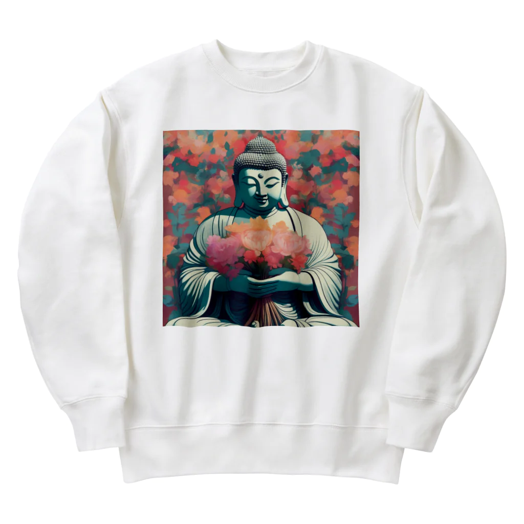 otaaa08の大仏　グラフィック Heavyweight Crew Neck Sweatshirt