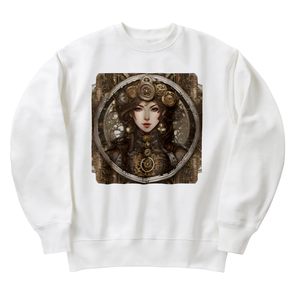 IGNISのスチームパンク少女4 Heavyweight Crew Neck Sweatshirt