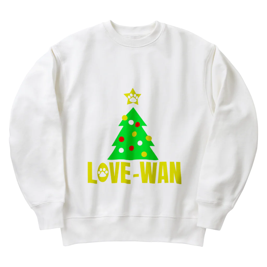 WAN-ONE Style shopのLOVE-WAN クリスマスツリー Heavyweight Crew Neck Sweatshirt