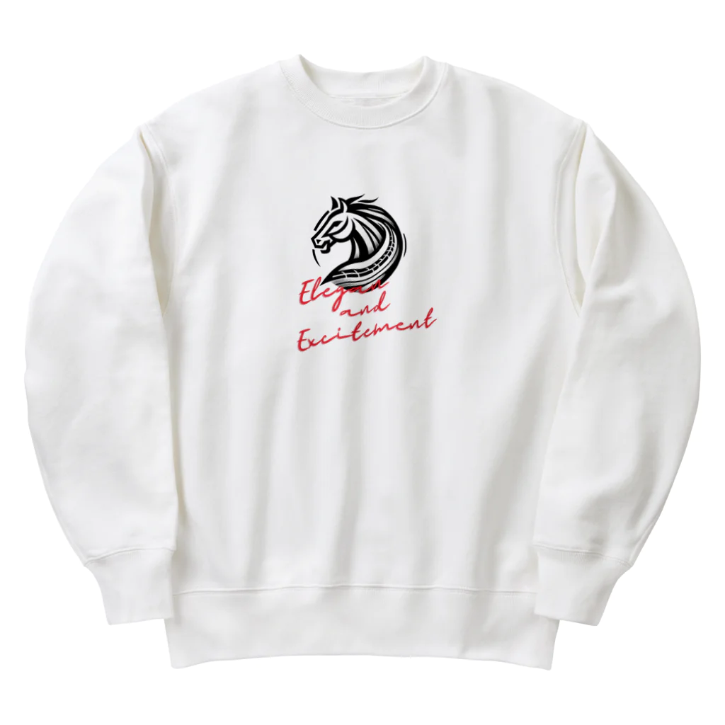 面白デザインショップ ファニーズーストアのElegance and Excitement Heavyweight Crew Neck Sweatshirt