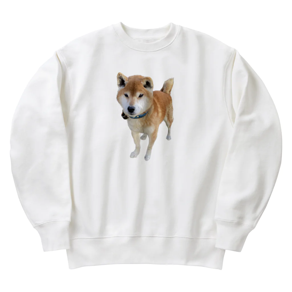 高速道路屋さんのツリ目犬 Heavyweight Crew Neck Sweatshirt