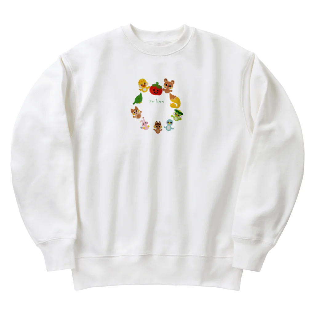 sailixxのcutefriends_仲間 Heavyweight Crew Neck Sweatshirt