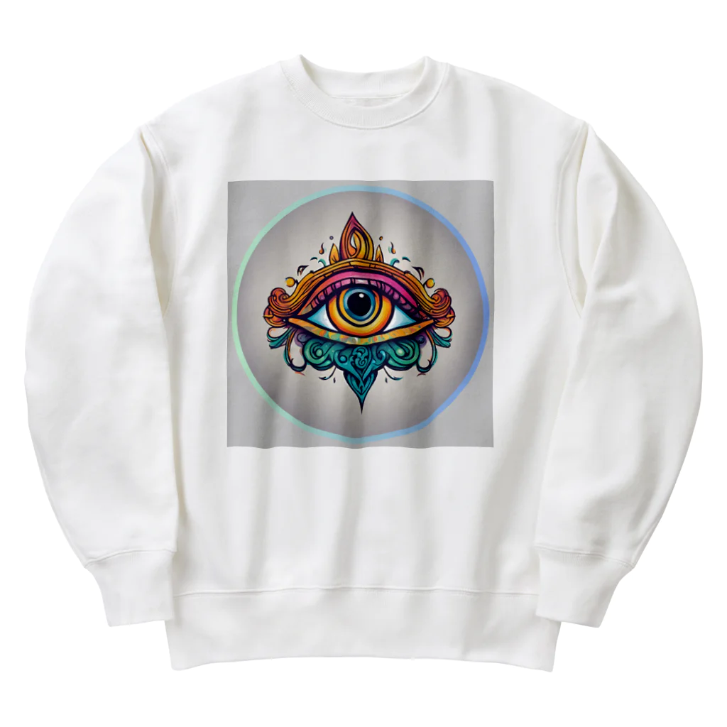 Persona MoMのオレンジの第3のeye Heavyweight Crew Neck Sweatshirt