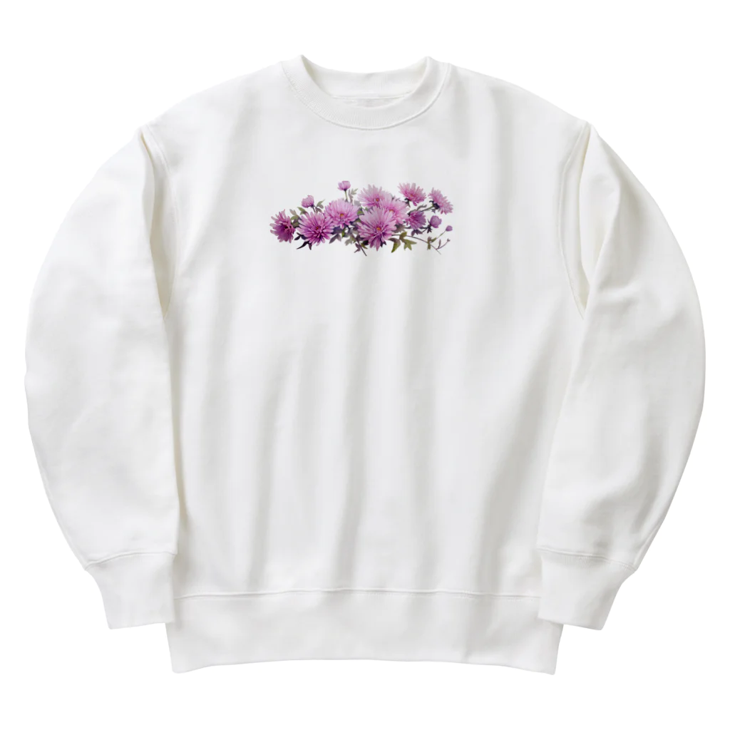 日向ぼっこのアスタの花グッズ Heavyweight Crew Neck Sweatshirt