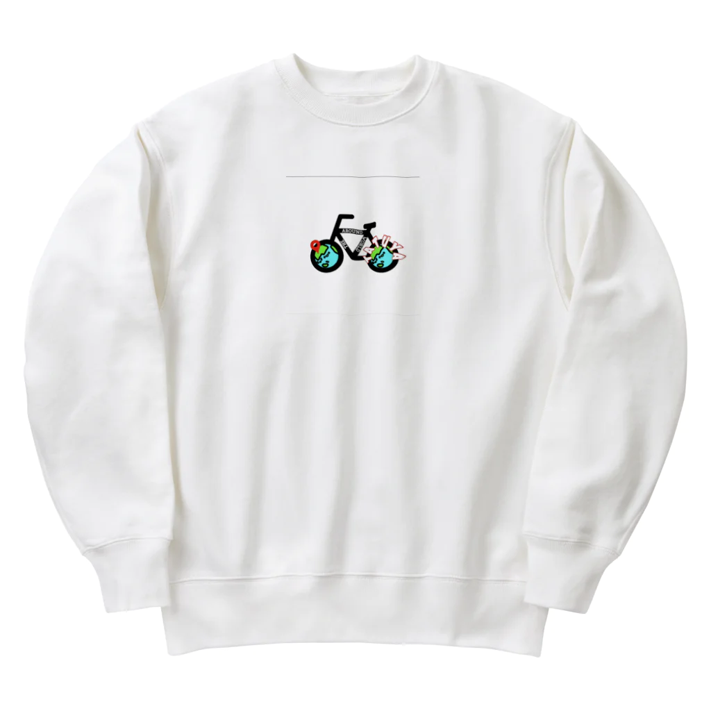 Tatsuya / 旅する16歳【自転車日本一周旅】のAround the world Heavyweight Crew Neck Sweatshirt