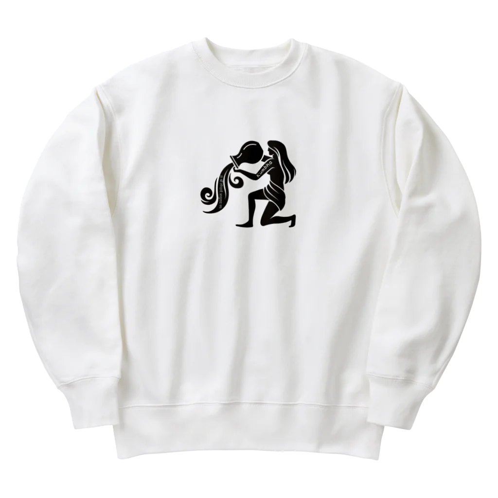 CyberArmadilloのクンバ（水瓶座） Kumbha (Aquarius) Heavyweight Crew Neck Sweatshirt