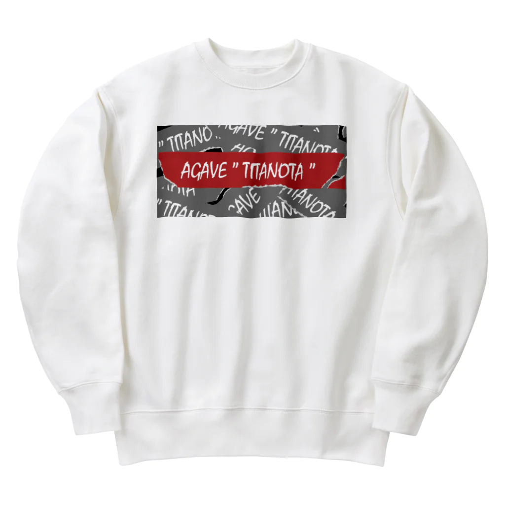 TREMOLOのAGAVE”TITANOTA”シグネチャーロゴ Heavyweight Crew Neck Sweatshirt