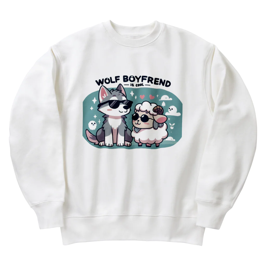 姫とすずり。のオオカミの彼氏 Heavyweight Crew Neck Sweatshirt